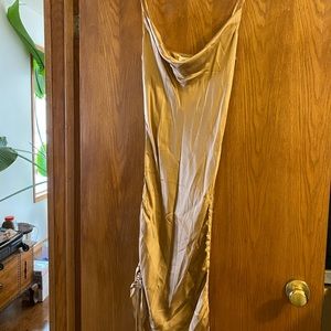 Wilfred only runched dress with cowl neck